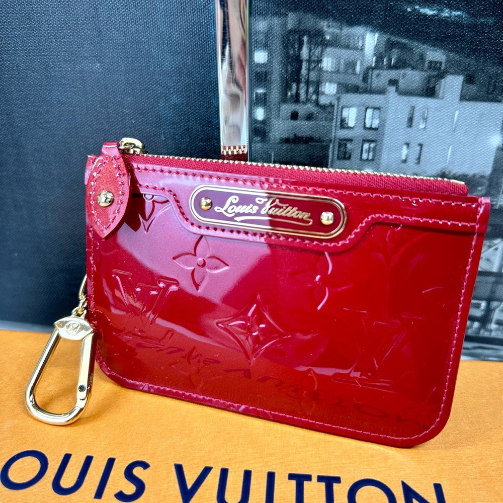 Louis Vuitton Red Patent Leather Pouch